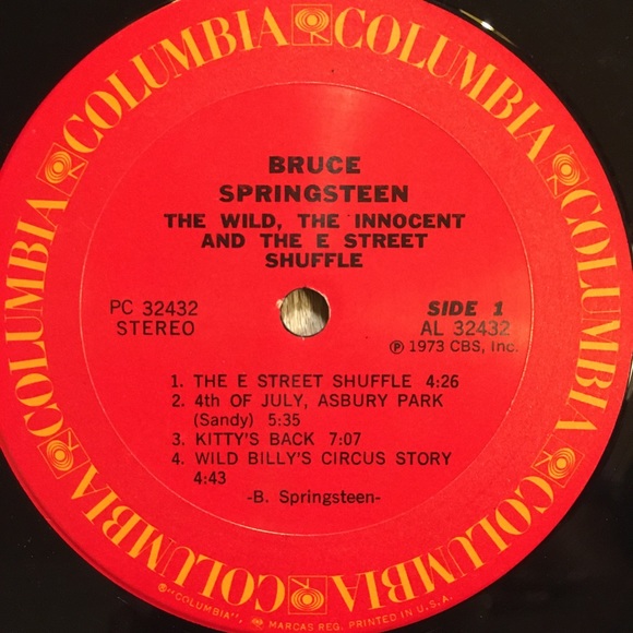 Bruce Springsteen - “The Wild,The Innocent And The E Street Shuffle” Vinyl LP - Picture 4 of 5